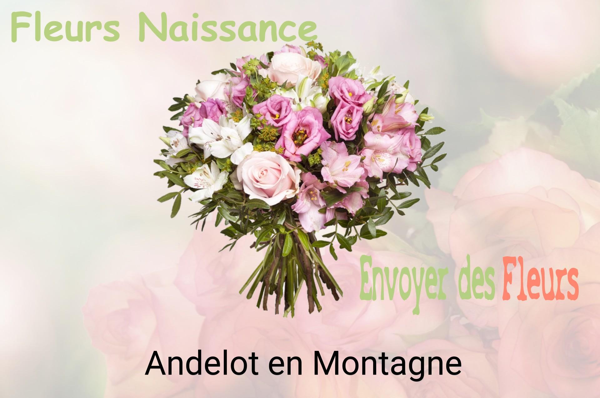 Bouquet de fleurs de naissance livré à Andelot-en-Montagne